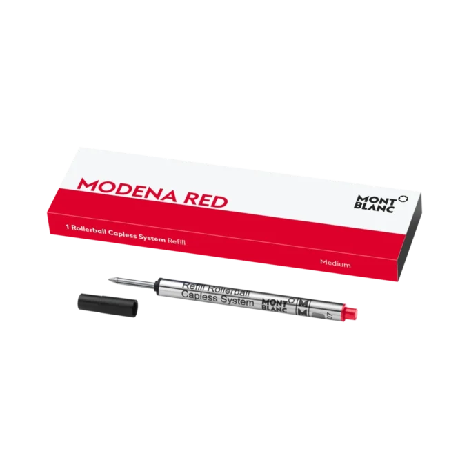 1 Rollerball Capless Refill, Modena Red – Medium