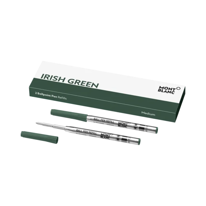 2 Ballpoint Refills, Irish Green – Medium