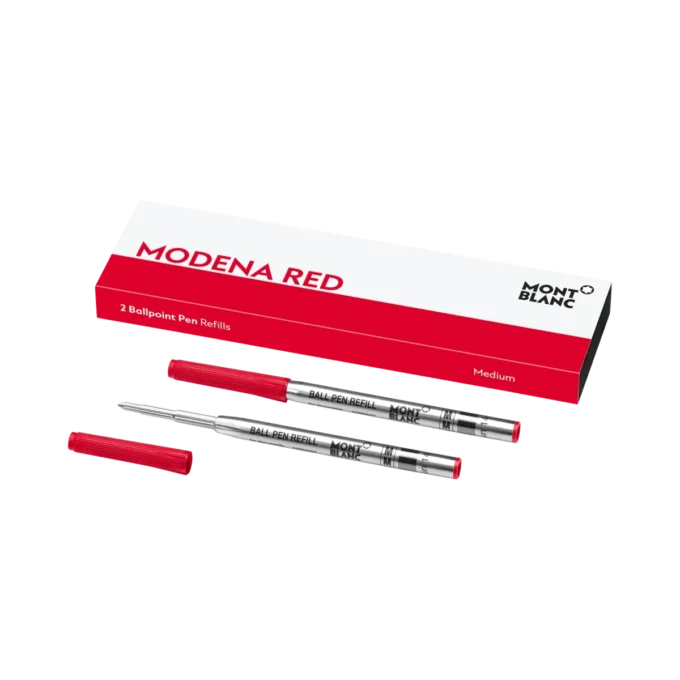 2 Ballpoint Refills, Modena Red – Medium