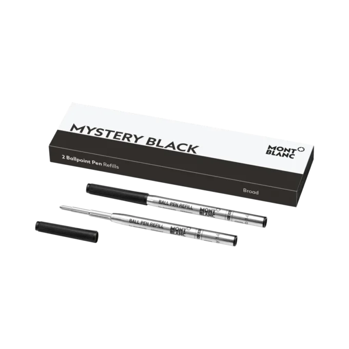2 Ballpoint Refills, Mystery Black – Fine