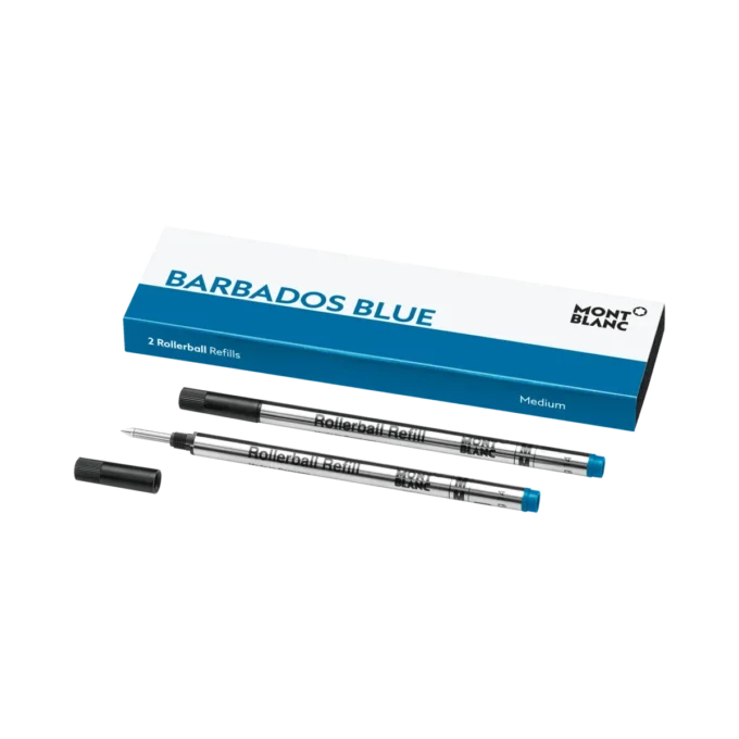 2 Rollerball Refills, Barbados Blue – Medium