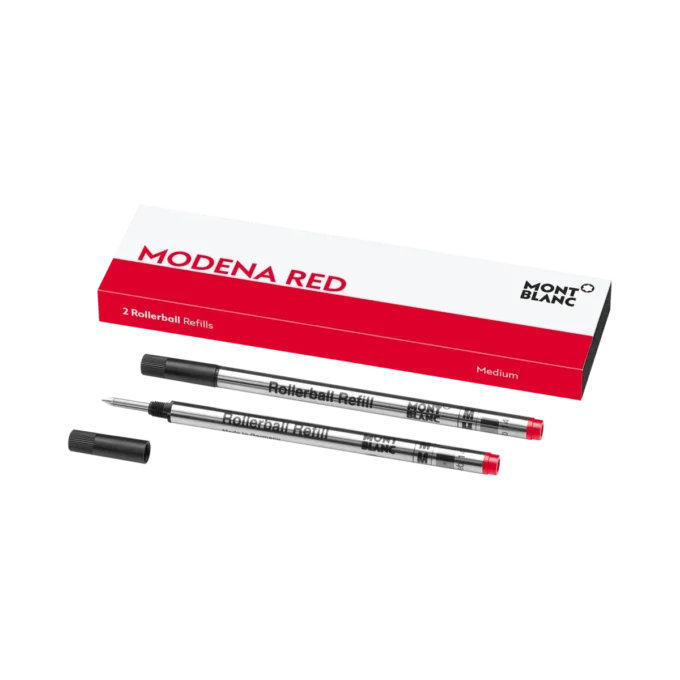 2 Rollerball Refills, Modena Red – Medium