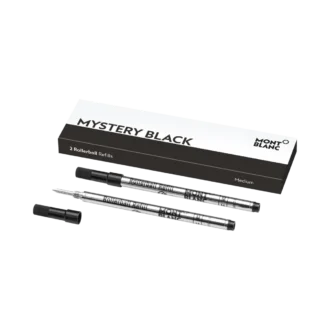 2 Rollerball Refills, Mystery Black – Fine