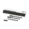 3 Rollerball Small Refills, Mystery Black – Medium