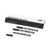3 Rollerball Small Refills, Mystery Black – Medium