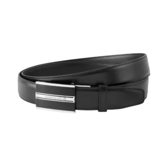 Black 30 mm leather belt