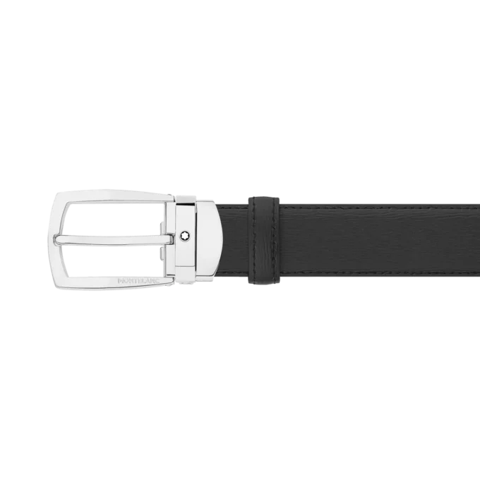Black 30 mm leather belt