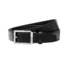 Black 35 mm leather belt