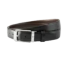 Black/brown 30 mm reversible leather belt