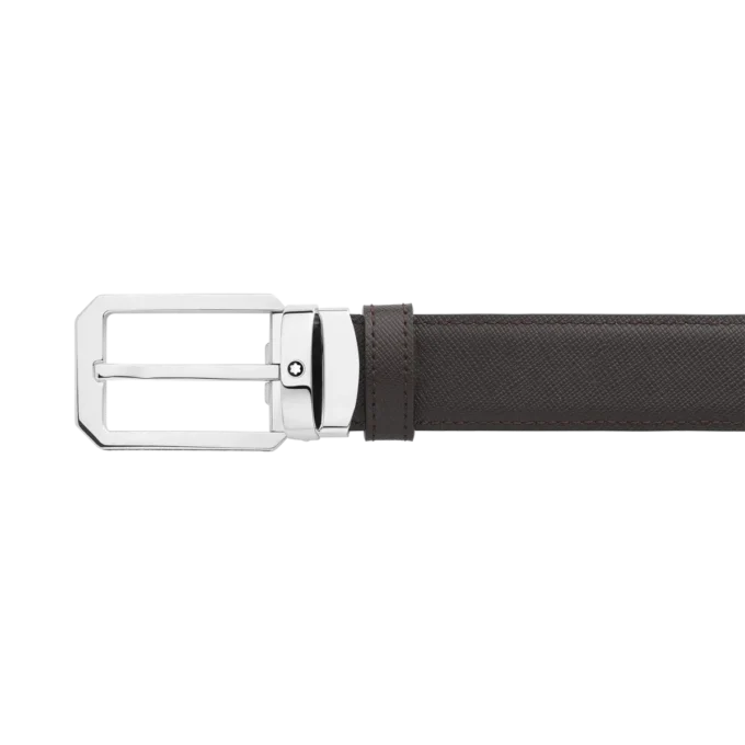 Black/brown 30 mm reversible leather belt