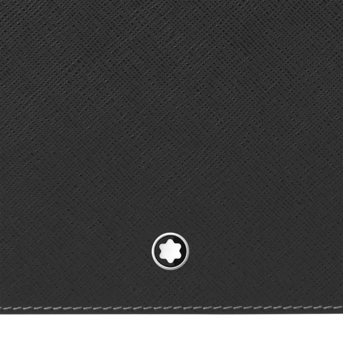 Black leather desk pad