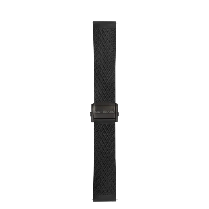Black Rubber Sport Strap