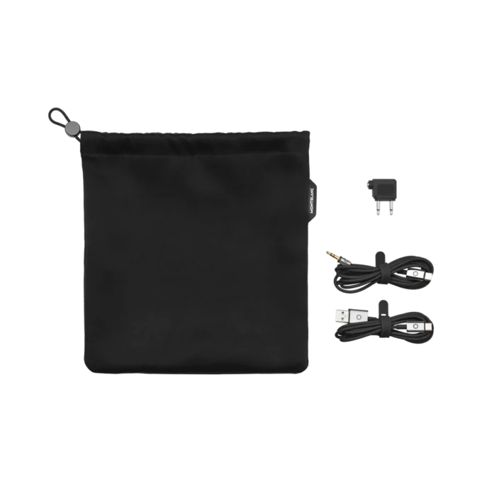 Black Travel Set for Montblanc MB 01 Headphones