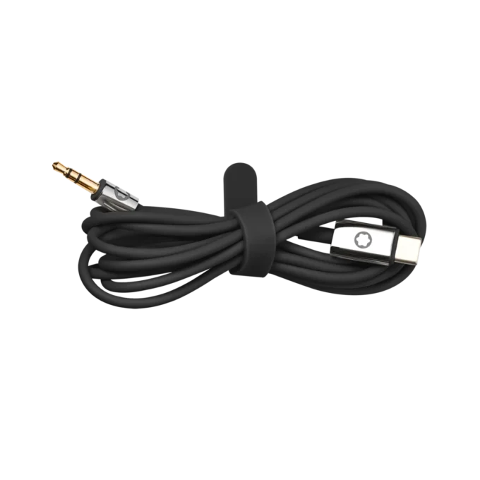 Black Travel Set for Montblanc MB 01 Headphones