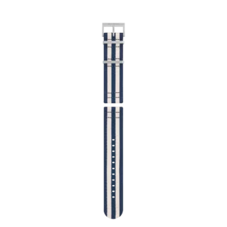 Blue & White Nylon Strap