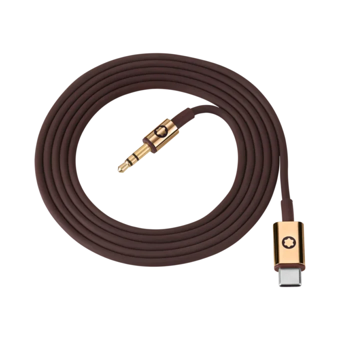 Brown Cable Set for Montblanc MB 01 Headphones