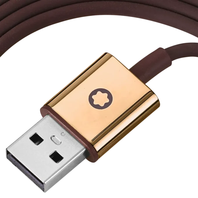 Brown Cable Set for Montblanc MB 01 Headphones
