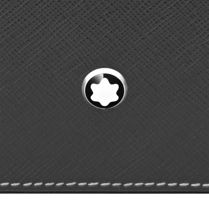 Desk Box in leather for three writing instruments and an ink bottle