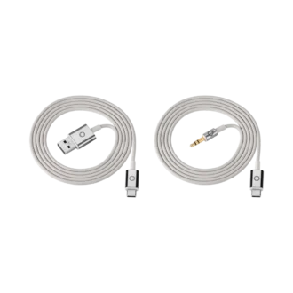 Gray Cable Set for Montblanc MB 01 Headphones