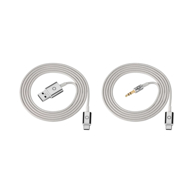 Gray Cable Set for Montblanc MB 01 Headphones