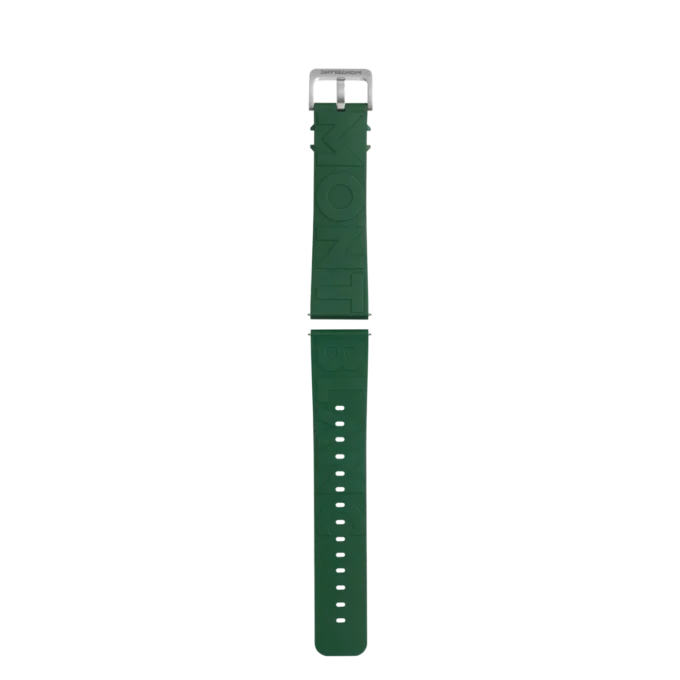 Green Rubber Strap with Logo