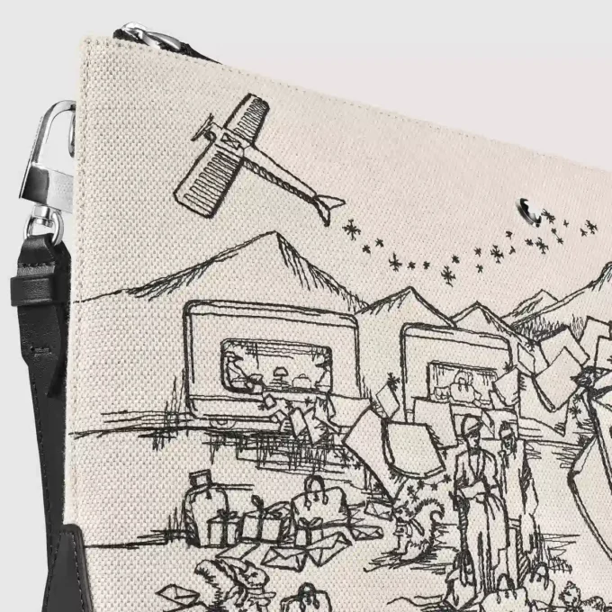 Happy Holidays pouch