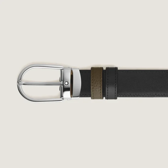Horseshoe 30 mm Reversible Belt in Grain Leather