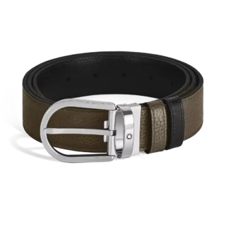 Horseshoe 35 mm Reversible Belt in Grain Leather