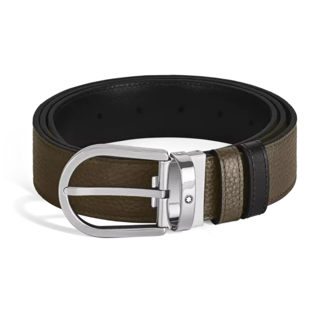 Horseshoe 35 mm Reversible Belt in Grain Leather