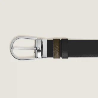 Horseshoe 35 mm Reversible Belt in Grain Leather