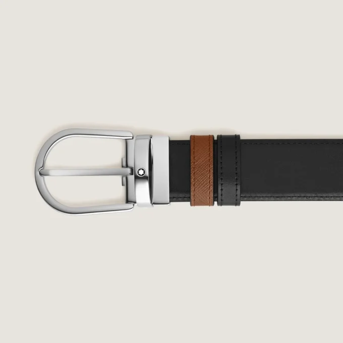 Horseshoe 35 mm Reversible Belt in Sartorial Leather