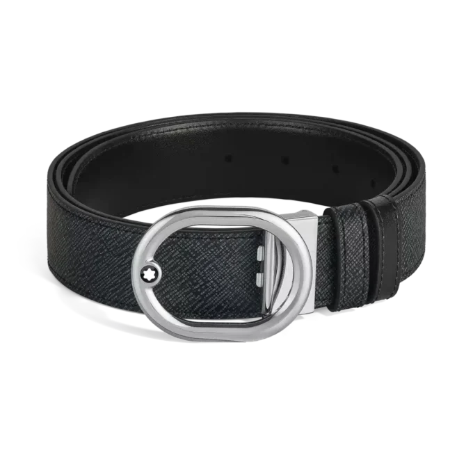 L’Ovale 35 mm Reversible Belt in Sartorial Leather