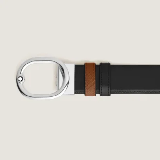 L’Ovale 35 mm Reversible Belt in Sartorial Leather