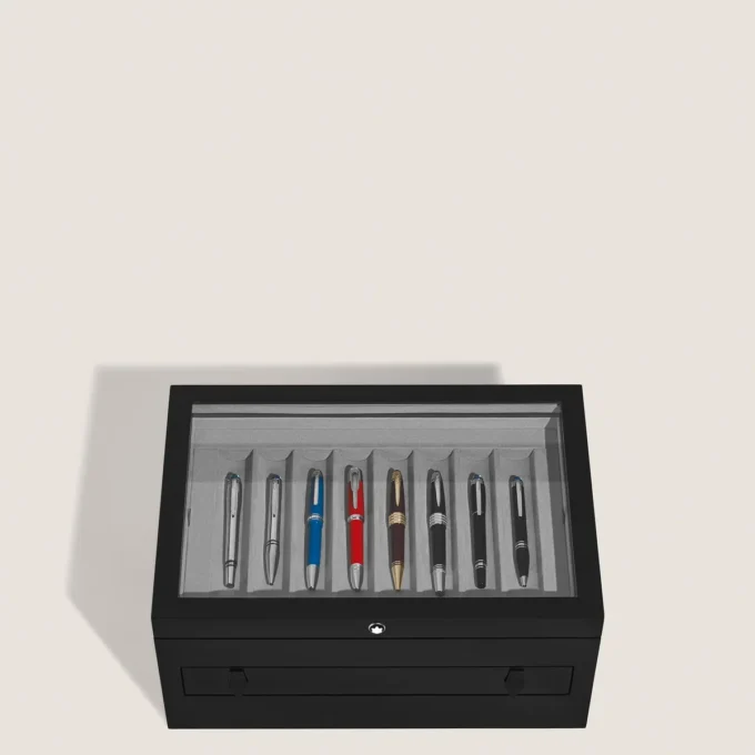 Large collector Box in wood and lacquer for 24 writing instruments