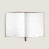 Large Notebook in Ostrich-Embossed Leather, Lined Pages