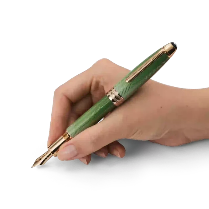 Meisterstück Calligraphy Solitaire Celadon Dégradé Fountain Pen Curved Nib
