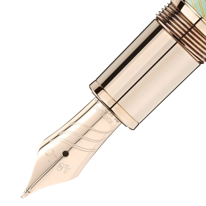 Meisterstück Calligraphy Solitaire Celadon Dégradé Fountain Pen Curved Nib