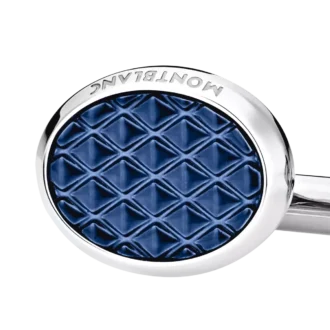 Meisterstück Cufflinks Oval Steel Lacquer