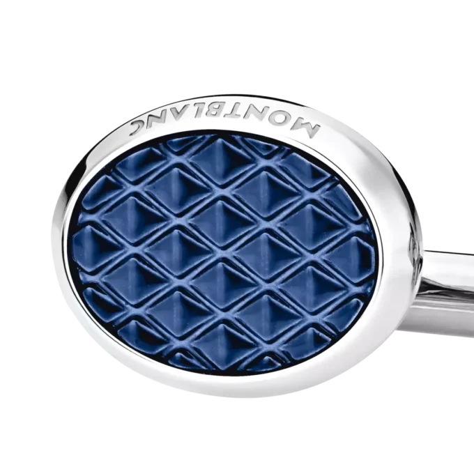 Meisterstück Cufflinks Oval Steel Lacquer