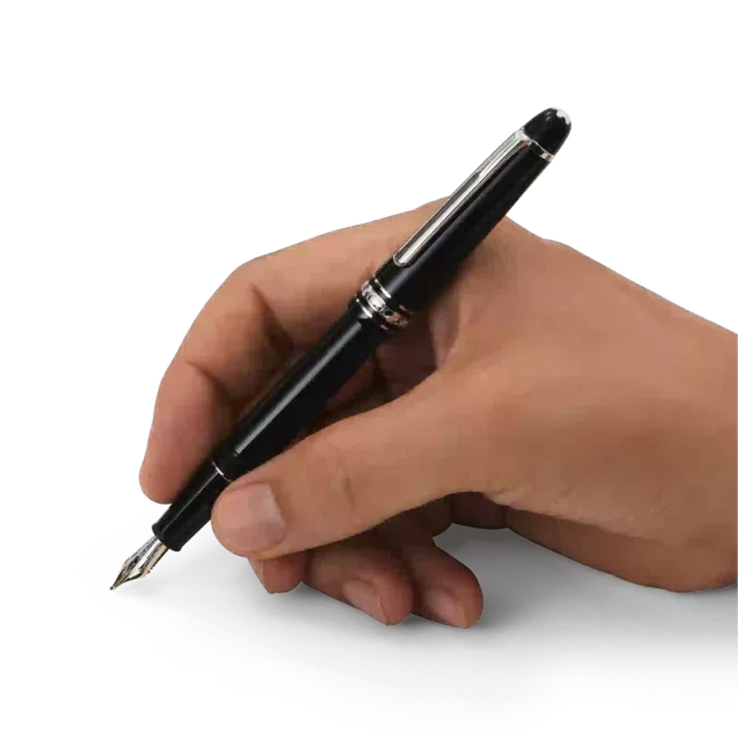 Meisterstück Platinum-Coated Classique Fountain Pen (F)