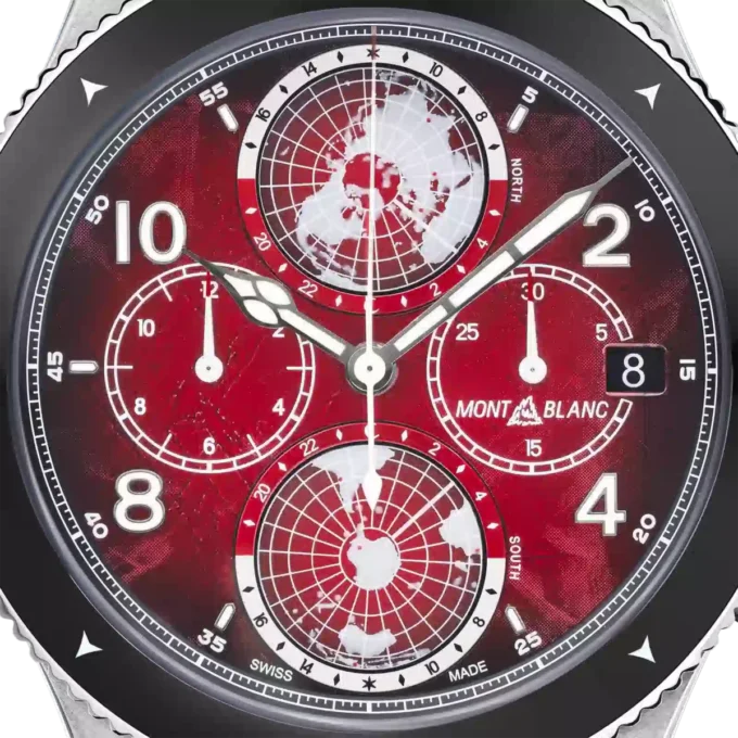 Montblanc 1858 Geosphere Chronograph 0 Oxygen Limited Edition – 290 pieces Montblanc 1858 Geosphere Chronograph 0 Oxygen Limited Edition – 290 pieces