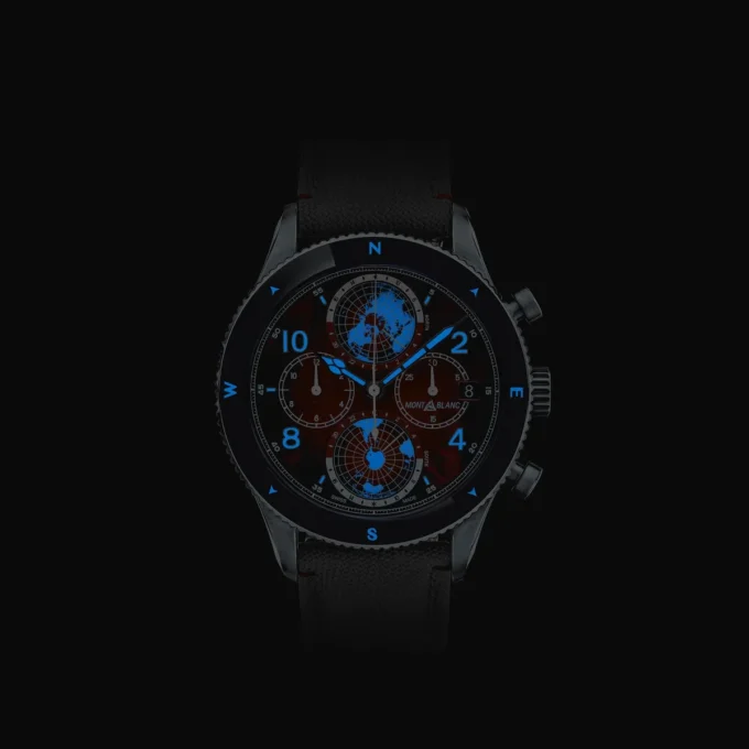 Montblanc 1858 Geosphere Chronograph 0 Oxygen Limited Edition – 290 pieces Montblanc 1858 Geosphere Chronograph 0 Oxygen Limited Edition – 290 pieces