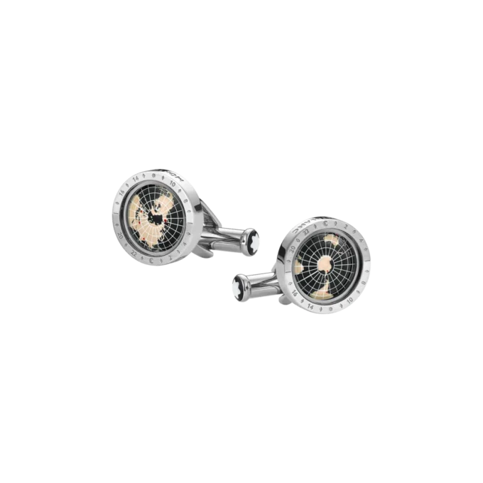 Montblanc 1858 Geosphere Cufflinks Black