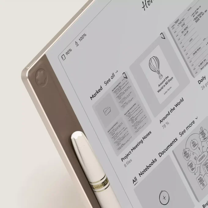 Montblanc Digital Paper Elixir Gold color