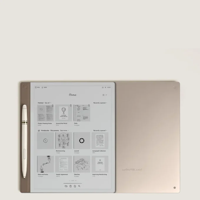 Montblanc Digital Paper Elixir Gold color