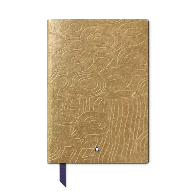 Notebook #146 small, Masters of Art Homage to Gustav Klimt, Gold Color – Lined