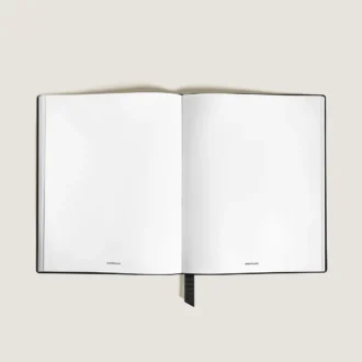 Notebook Large, Saffiano Leather, Black – Blank Pages
