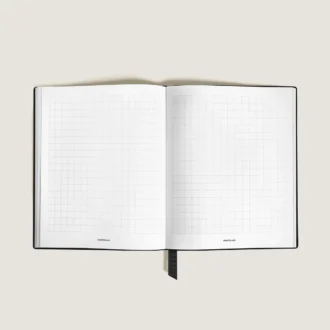 Notebook Large, Saffiano Leather, Black – Squared Pages