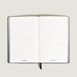 Notebook Large, Saffiano Leather, Blue – Lined Pages