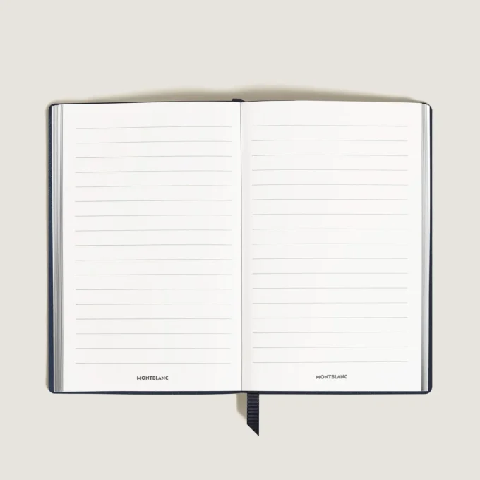 Notebook Large, Saffiano Leather, Blue – Lined Pages